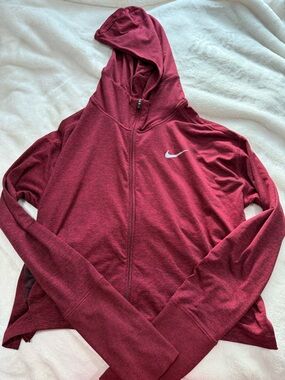 Nike Dri FitWomen’s Maroon Full-Zip Hoodie